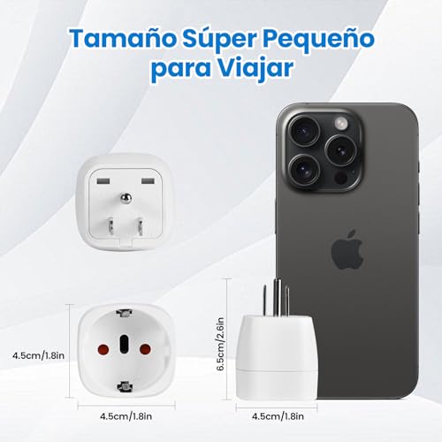 Mejores precios y opiniones de Enchufe europeo a americano que Puedes comprar On-line. 30 Imagen adicional