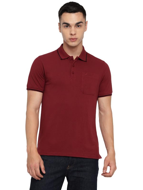 Image of AMERICAN CREW Men's Polo Collar T-Shirt with Pocket, Combo Pack of 2