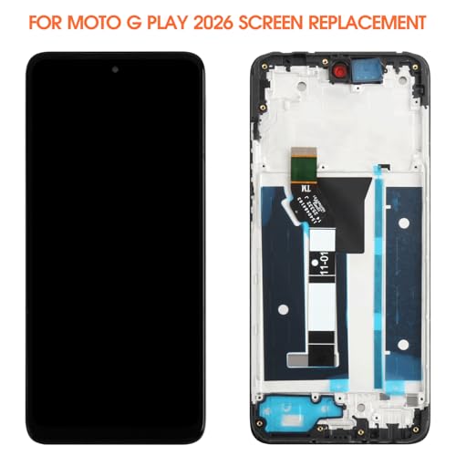 Image of AGCUT for Moto G Play 2026 Screen Replacement for Moto G Play 2026 LCD Display XT2615-1 XT2615-2 XT2615 LCD Digitizer Touch Screen Assembly Repair Kits with Frame