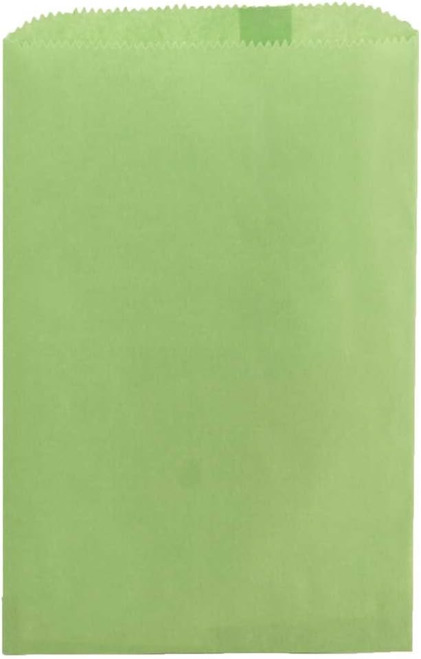 Hygloss Products Paper Bags – 100 Pinch Bottom Colorful Arts and Crafts Bags-12x15-Inch, Lime Green