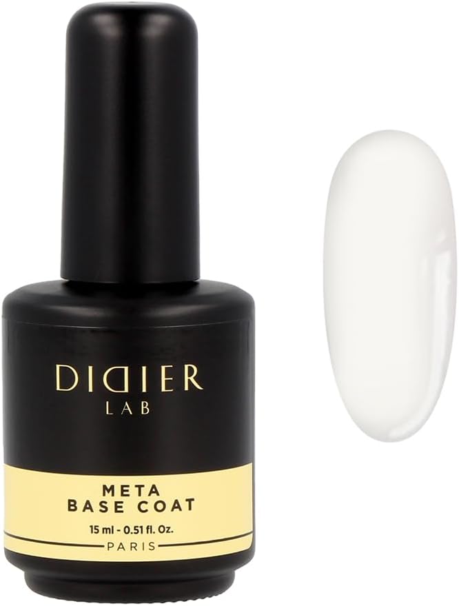 Didier Lab – Premium Meta Base Coat 15ml- Protect Base Gel – Extra Sterke Nagelversteviging – Langdurige Formule – UV/LED – Duurzame Manicure – Nagelversteviger Verharder – Nail Art Manicure Pedicure Didier Lab – Premium Meta Base Coat 15ml- Protect Base Gel – Extra Sterke Nagelversteviging – Langdurige Formule – UV/LED – Duurzame Manicure – Nagelversteviger Verharder – Nail Art Manicure Pedicure