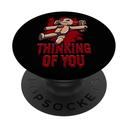 Voodoo-Puppe, ich denke an Dich lustiges Voodoo-T-Shirt PopSockets Klebender PopGrip