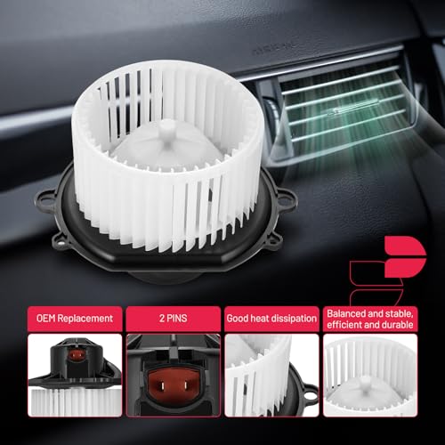 Image of BDFHYK AC Heater Blower Motor Fan 700017 Compatible with Ford 1996-2007 Taurus,Compatible with Mercury 1996-2005 Sable,HVAC Blower Motor Assembly Replacement for 2311262 SK700017 PM9197 BM00139C