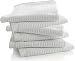 Bar Mop Kitchen Bathroom Cleaning Towels, Set of 6, Size 16” x 19”, First Quality, 100% Cotton, Brilliant White Color, Machine Washable