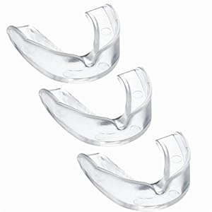 3er SPARSET BAY Zahnschutz Transparent Mundschutz