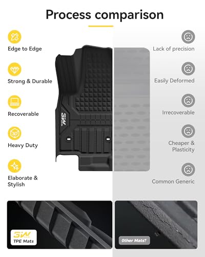 Image of 3W Floor Mats for Toyota 4Runner 2025-2027 Hybrid Only