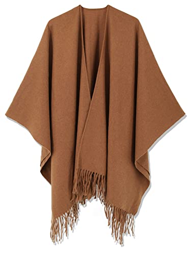 Image of Breezy Lane Women's Shawl Wraps Warm Poncho Ruana Wrap Cardigan