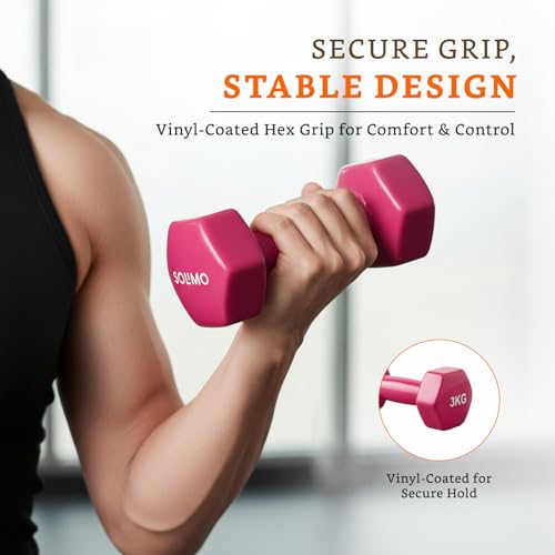 Image of Amazon Brand - Solimo Vinyl Dumbbell