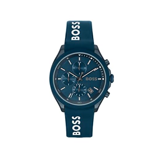 BOSS Reloj Cronógrafo de Cuarzo para Hombre con Correa en Silicona Azul - 1514061
