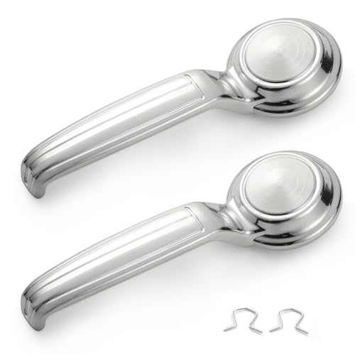 Image of Window Crank Handle & Interior Door Handle Set for 1967-1996 Buick /Chevrolet /GMC Trucks SUVs Models,Chrome,Set of 4
