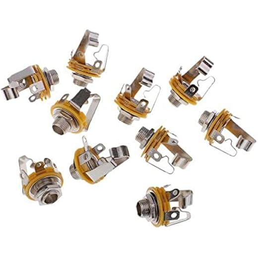 bnf 2x10pcs 1/4 635mm Stereo Socket Jack Female Connecto