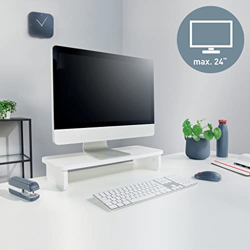Leitz Monitor Stand Suitable For Desktop & Laptop, Ergonomically Designed Tabletop Riser, 24 Inch Monitor Screens Up To 20kg - Image 2