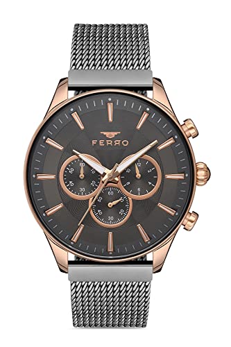 Image of Ferro Pisa Analog Grey Dial Men's Watch-FM11912C-W