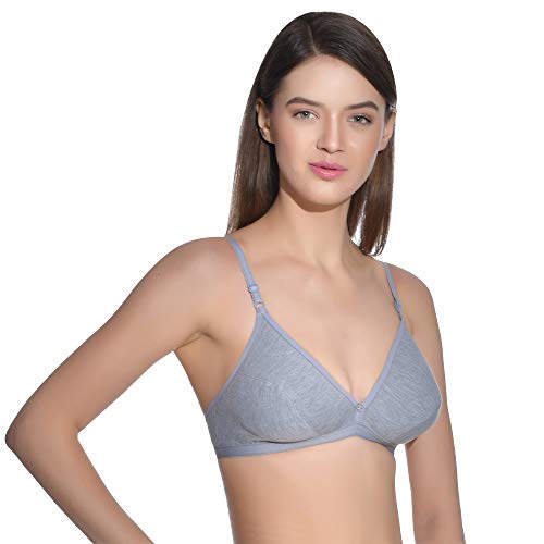 Image of Aimly Women's Cotton Non-Padded Non-Wired Solid Multicolor Bra Combo Pack of 6