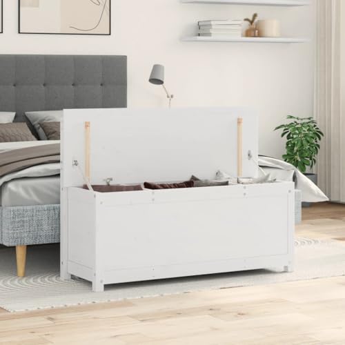 Banc en bois massif pour optimiser le rangement des petits espaces