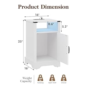 Royalcraftfarmhousenightstandsetof2whitenightstandwithledlightsandchargingstationbedsidetablesetof2withstorageanddoorwoodnightstandforbedroomhomeofficewhite Urban Country Home Decor Royalcraft farmhouse nightstand set of 2 white night stand with led lights and charging station bedside table set of 2 with storage and door wood night stand for bedroom home office white urban country home decor