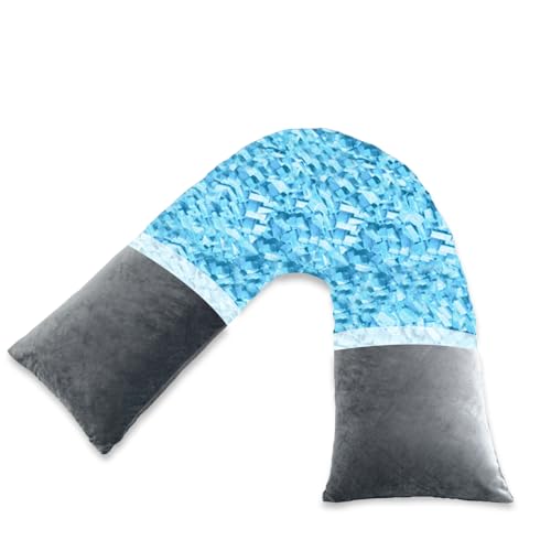 AS AWESLING Shredded Memory Foam V Pillow for Neck Pain
