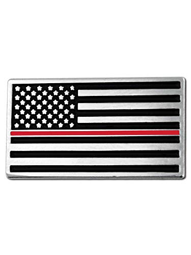 Image of PinMart's Thin Red Lapel Pin