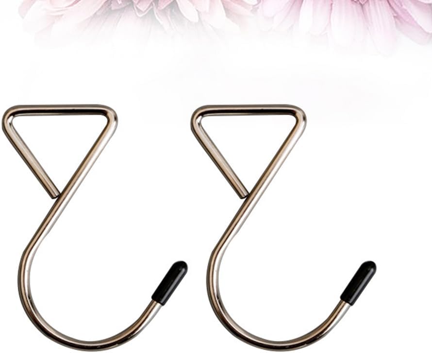 PRETYZOOM 10Pcs Triangle S Hooks 3.14X1.37 Inch Multifunctional Hanging Hooks for Bags Suitcases Home Kitchen Seasonal D Cor Reusable Plastic Hangers