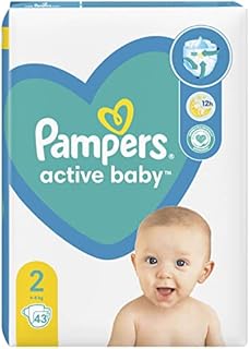 Pampers Pieluchy Rozmiar 5 (11-16kg), Active Baby Pieluszki, 110 Sztuk, Ochrona Przed Przeciekaniem Przez Całą Dobę