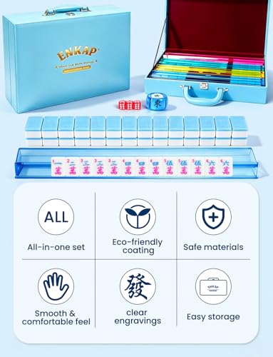 Premium Juego de Mahjong Americano con Accesorios miniatura 2
