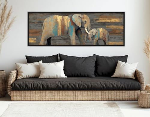 Tableau rustique sur toile symbole d'amour maternel unique - 4