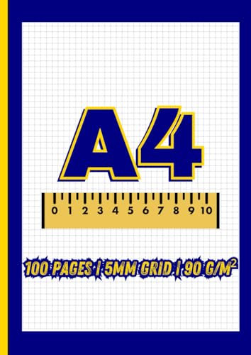 Math Notebook Graph Paper: Squared Paper A4 | 100 Pages| 5mm Grid| 90 g/m²