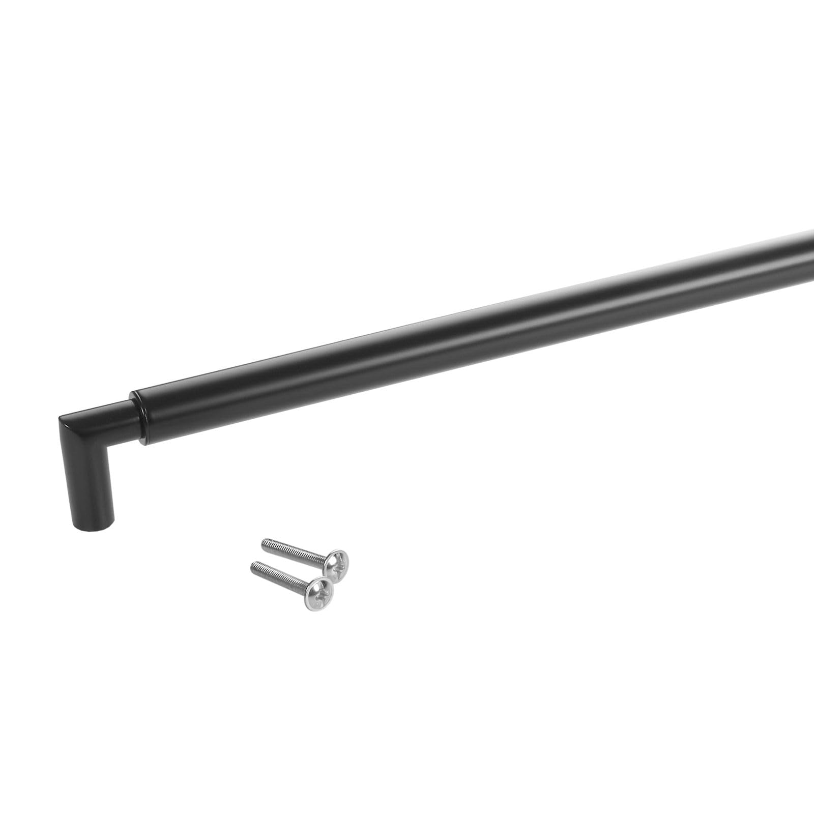 10 x SO-TECH® Möbelgriff Relinggriff E9 echt Edelstahl schwarz matt BA 480 mm/Ø 16 mm mit Sockeln aus Metall