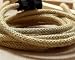 35 feet ROUND HEMP ROPE 18/2 Cloth Natural Fabric Electrical Cord, Great for Vintage, Industrial, and Antique Lamps & Fans DIY (HEMPROPEROUND35)