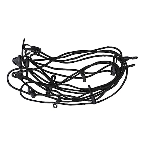 Cabilock 1 Set Adjustable Outdoor Clothesline Rope Multi Purpose Drying for Camping Gardens and Garages Strong and Versatile Air Drying Rope for Hanging Clothes Lanterns and More Black