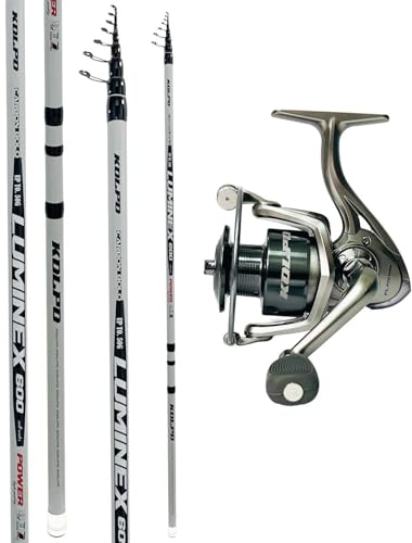 Kolpo kit da pesca bolognese 8 mt con mulinello frizione anteriore