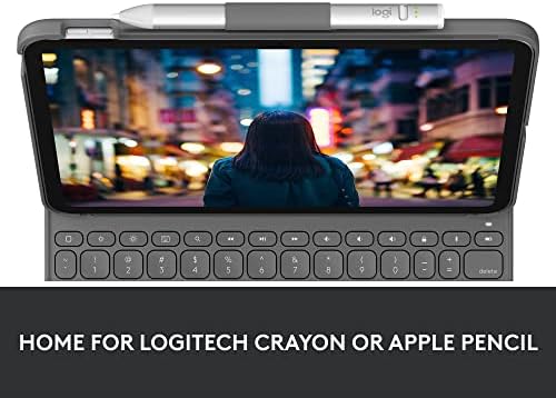 Logitech do iPada (10. generacji) Etui z klawiaturą firmy| Etui Slim Folio ze zintegrowaną klawiaturą bezprzewodową (Graphite) - German Layout