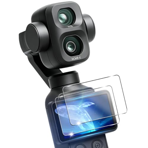 �ywnunbg 2���Z�b�g�z �Ή� DJI OSMO Pocket 4P �K���X�t�B���� 2���y���{���Ɏq�f�ލ̗p �d�x9H ��U�h�~ �z �p Pocket 4P �t�B���� �t�� �p DJI OSMO Pocket4P �ی�t�B���� �����^ �ϏՌ� ������