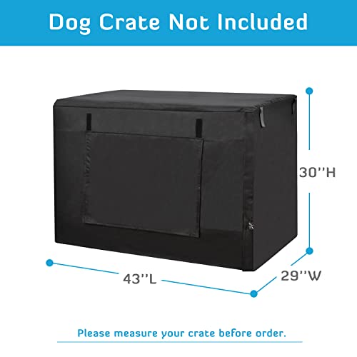 image for HONEST OUTFITTERS Dog Crate Cover 42 Inch Dog Kennel Cover for Large D