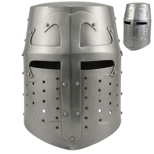 AnNafi® Crusader Helmet | Knight Templar Helm | Medieval Armour