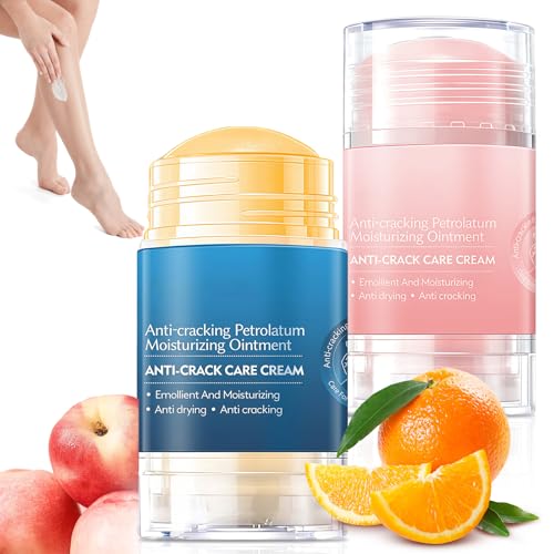 2 Piezas Crema Para Pies Secos y Agrietados – Hidratante y Reparadora, Crema Talones Agrietados de Piel Muy Seca y Áspera, Ideal para Pies y Manos