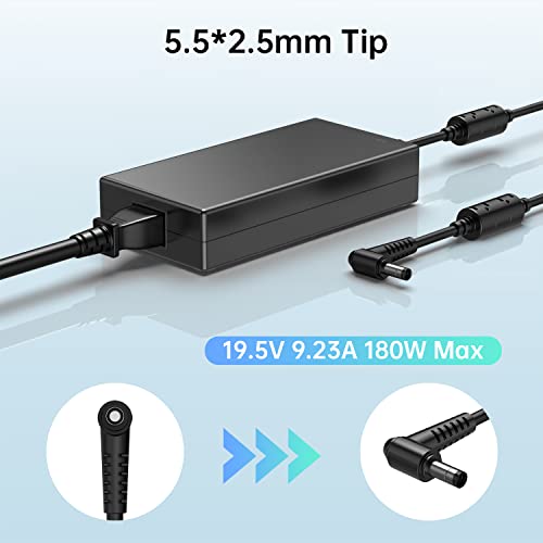 Laptop Charger 180W 150W 120W AC Power Adapter for MSI Gaming Laptop Stealth Thin GF63 GF65 GF75 GS63 GS65 GS73 GS75 GS60 GS70 GS40 GF62 - Thumbnail 2