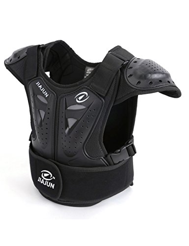 BARHAR Kids Dirt Bike Body Chest Spine Protector Armor Vest Protective Gear for Dirtbike Bike Motocross Skiing Snowboarding (Black, M) - Thumbnail 5