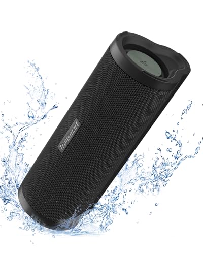 Tronsmart Altavoz Bluetooth Portátil, Altavoz inalámbrico Bluetooth 5.0, Impermeable IPX7, Bass, Tiempo de reproducción 15H, Negro