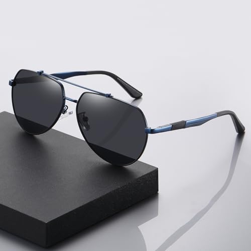 Polarized Sunglasses for Men Big Metal Sun Glasses Driving Fishing Golf SY60562