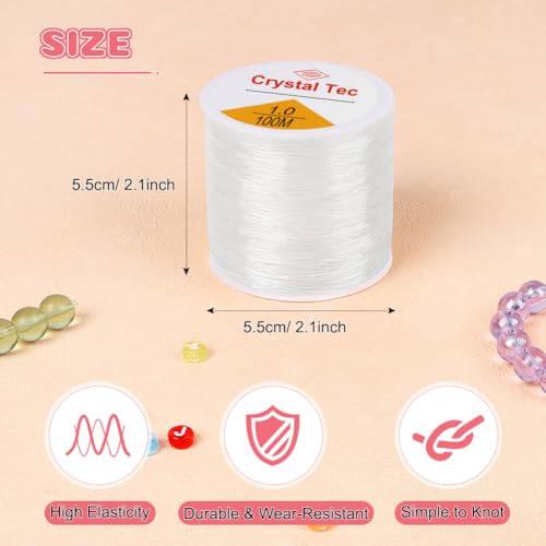 Vivifying 1mm Crystal Bracelet String,100m String for Bracelet Making Ideal for DIY Jewellery Making Necklace and Beading Thread - Image 2