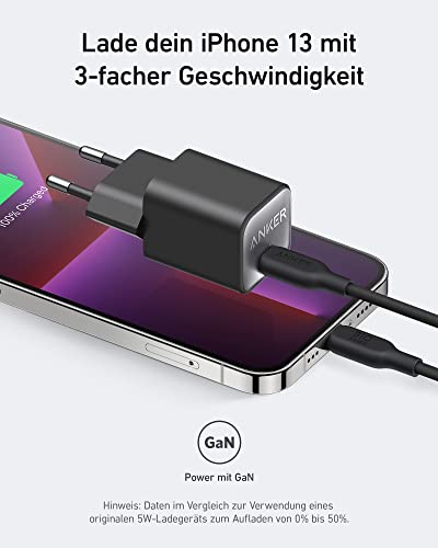 Anker 30W USB C Ladegerät, GaN 511 Nano 3, PIQ 3.0 PPS Schnellladegerät – Ansicht 4