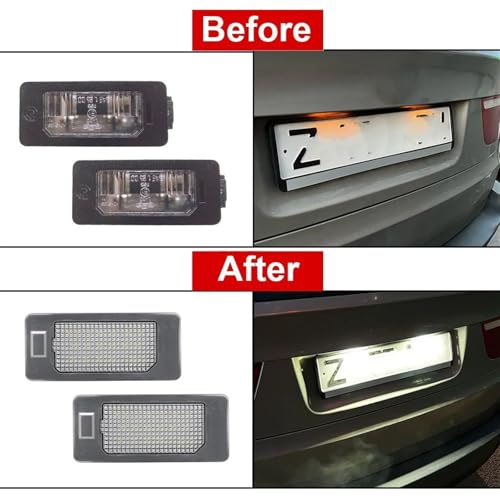 Luces de matrícula LED 12V sin error de bombilla para E90 E60 F10 y X5 X6 7