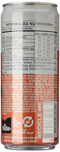 Pack de Del Valle Suco Sabor Pêssego, Lata 290ml 6 unidades