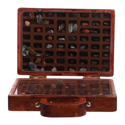 Valise de présentation minérale compacte en bois - 2