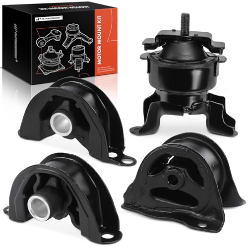 A-Premium 4PCS Front Rear Engine Motor Mount Set Compatible with Honda Civic 1996-2000 & Acura EL 1997-2000, L4 1.6L, Replace# 50841SR0981