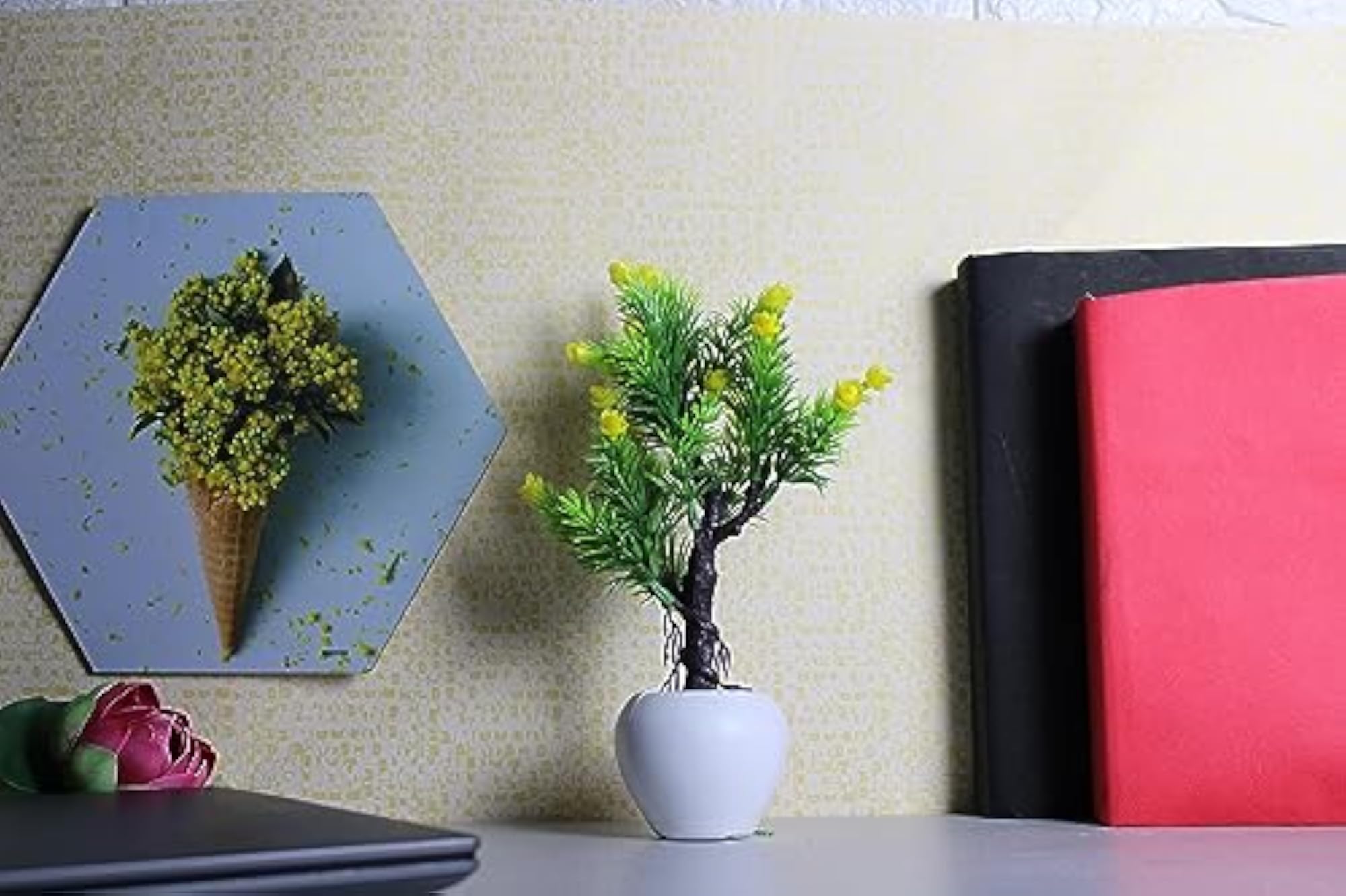 Artificial Green Faux Potted Plant for Home Décor