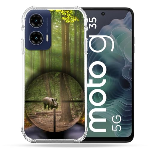 Coque Motorola G35 5G Cokitec idéale pour vos sorties de chasse en forêt