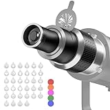 Soonpho Bowens Mount Optical Snoot Spotlight Projector Attachment,Studio Photography Lighting Accessory with 34 Gobos & 5 Color Filters,Conical Spotlight Effect for Godox Neewer LED Video Light