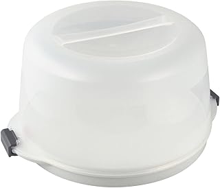 Dr.Oetker Cake transport Bake & Go Cool-Box 38,5x19 cm in white, Stainless Steel, 38.5 x 19 x 15 cm